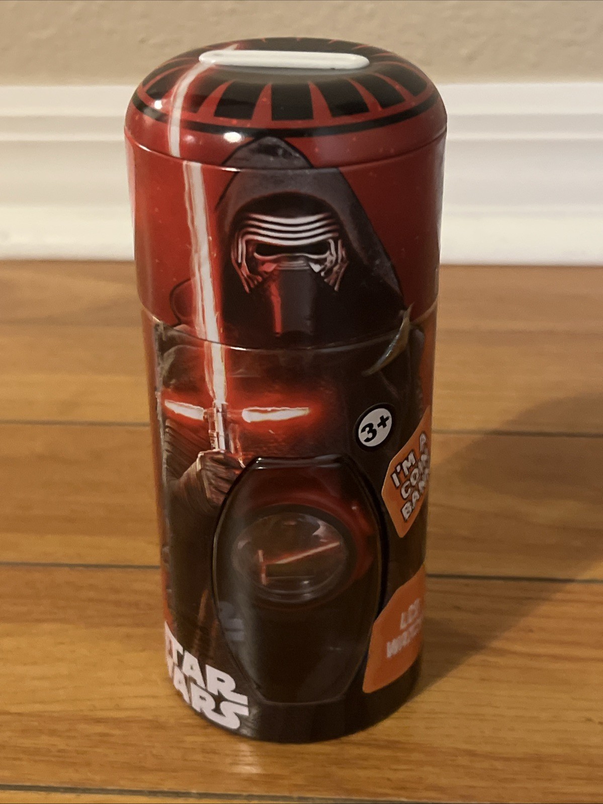 New Factory Sealed Kylo Ren Star Wars Children’s Wristwatch Red Band + Coin Bank