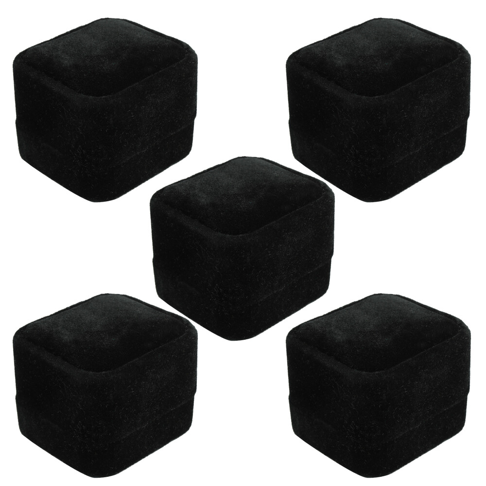 🔥Wholesale Black Velvet Ring Storage Boxes Jewelry Gift Box Earring Display Box