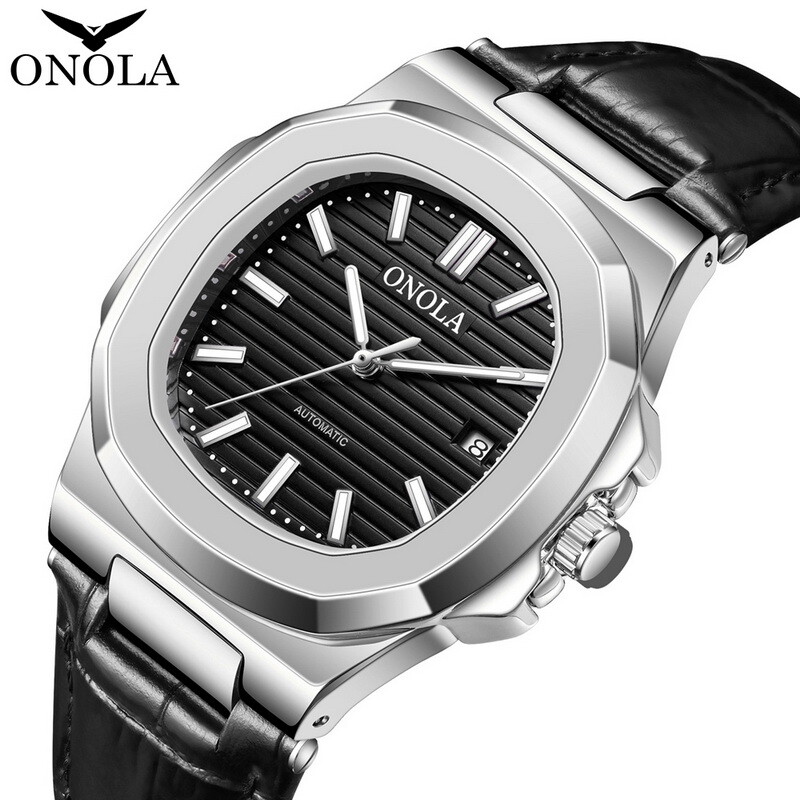 ONOLA Casual Business Calendar Waterproof Luminous Automatic Mechanical Watch