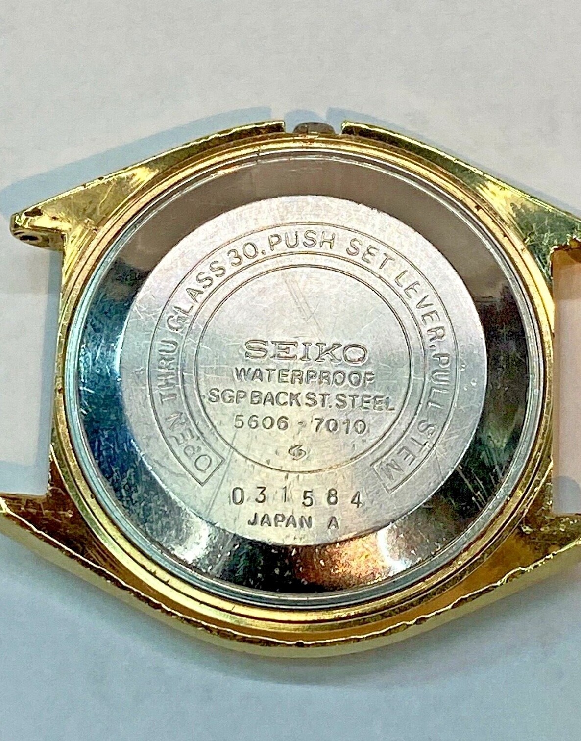 Wrist Man Watch 25 Jewels Manual Automatic SEIKO 5606–7010 Vintage Japan Made