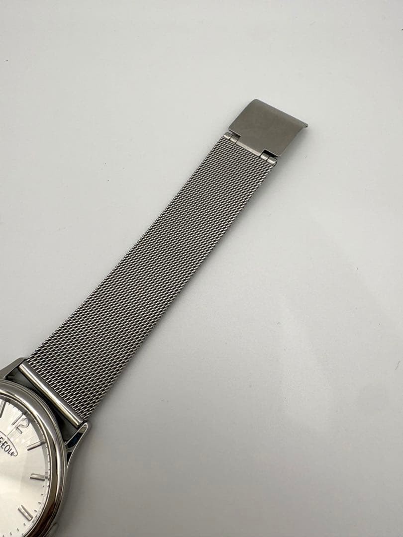 Aureole SW-377M Quartz Silver Stainless Steel Watch Japan