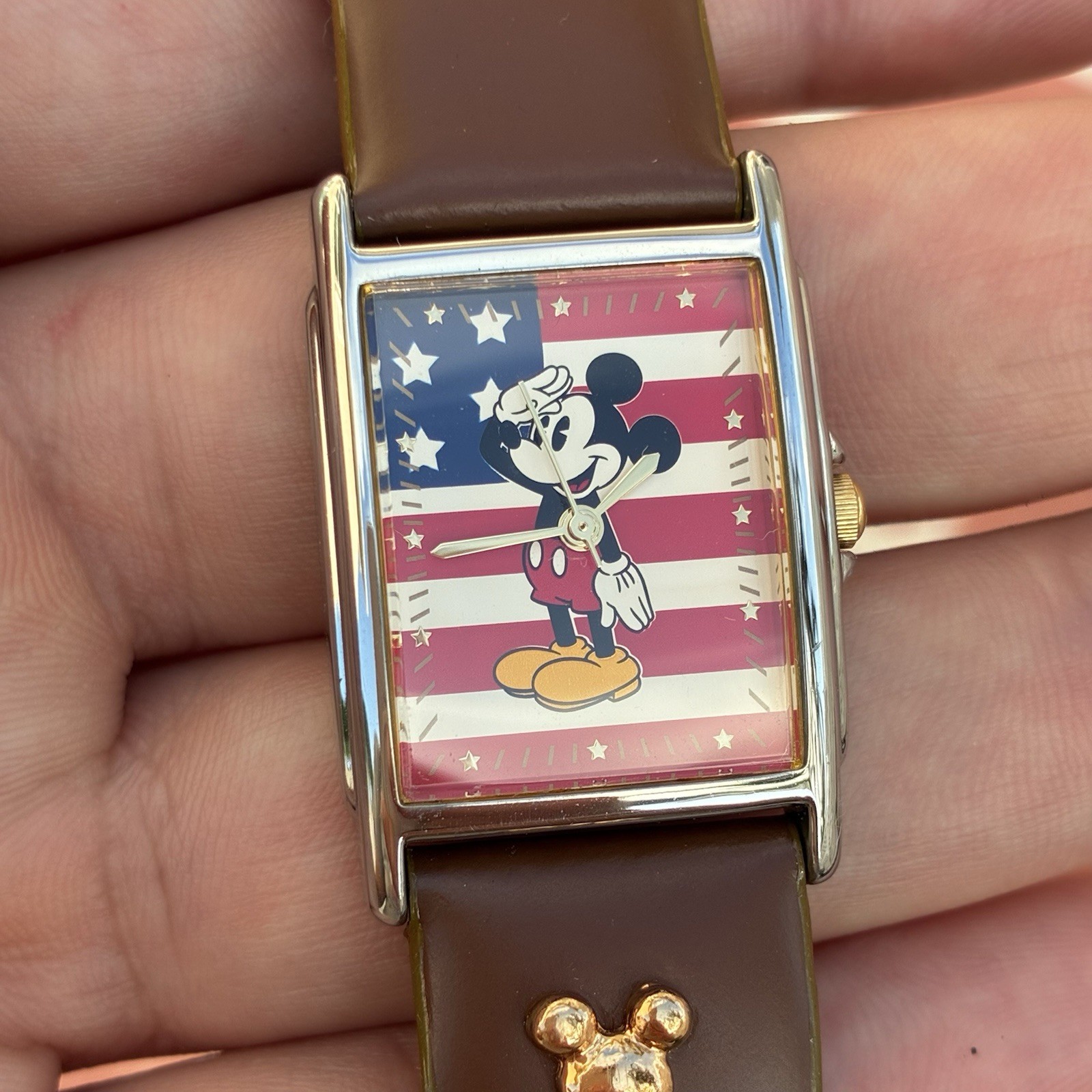 RARE Seiko Lorus Disney Mickey Mouse Women’s Tank Watch Read Description