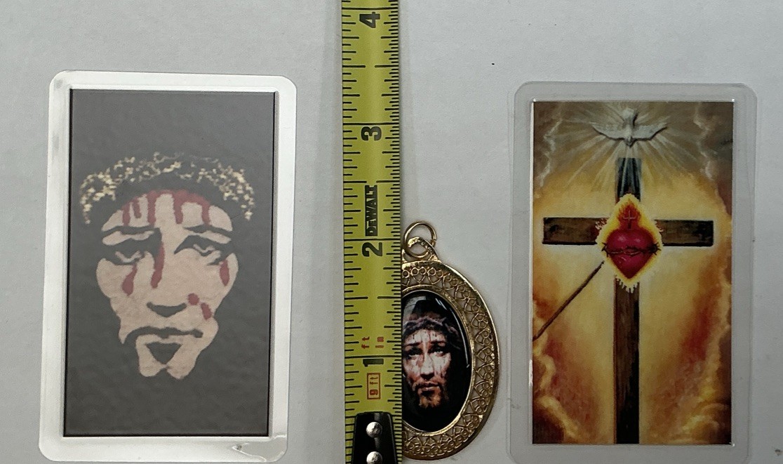 MEDALLA DE LA PRECIOSA SANGRE Y CRUZ DEL APOSTOLADO MEDAL PRECIOUS BLOOD, PROTEC