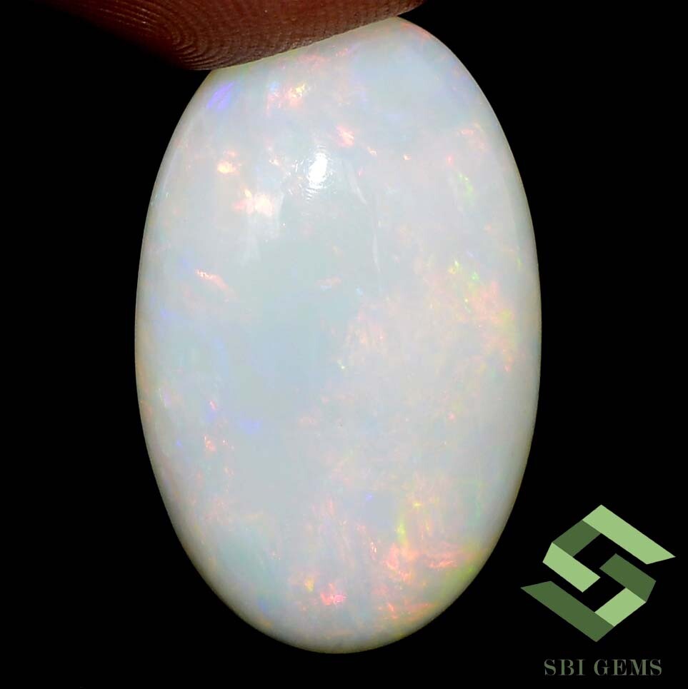 27×17 mm Natural Ethiopian Opal Oval Cabochon 22.50 CTS Multi Fire Loose Gems
