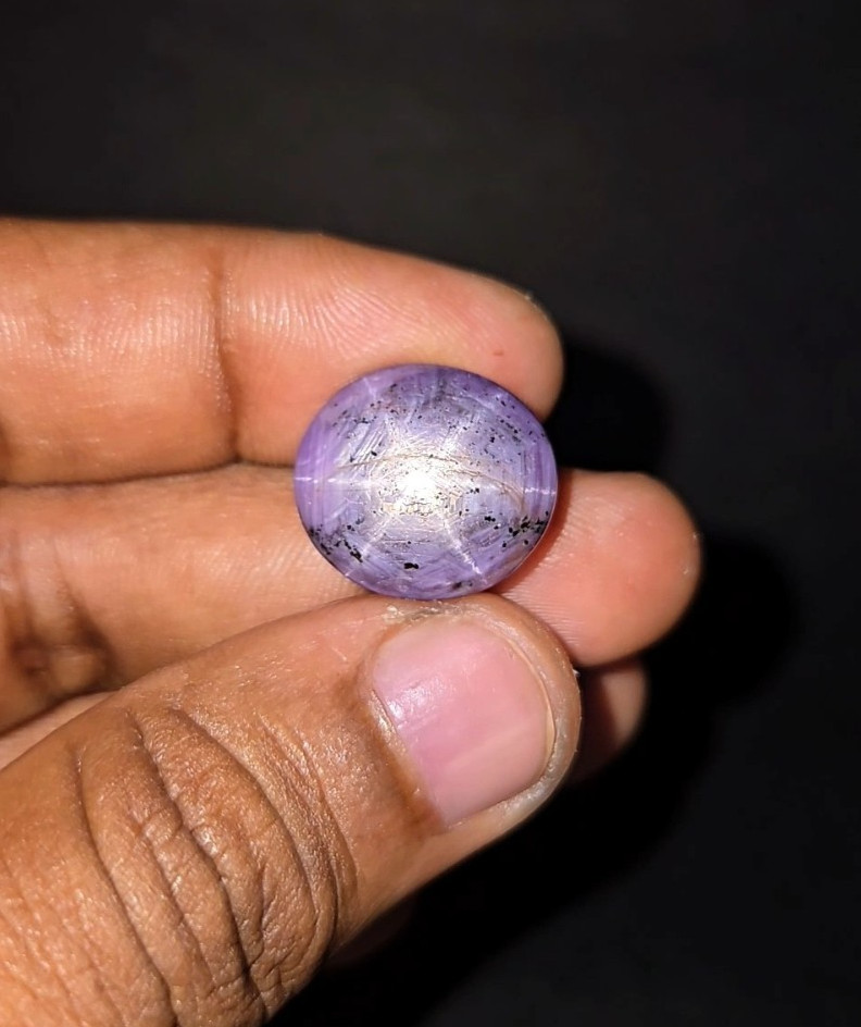 Natural 26.75 ct Star Ruby Pink Oval Cabochon untreated loose gemstone