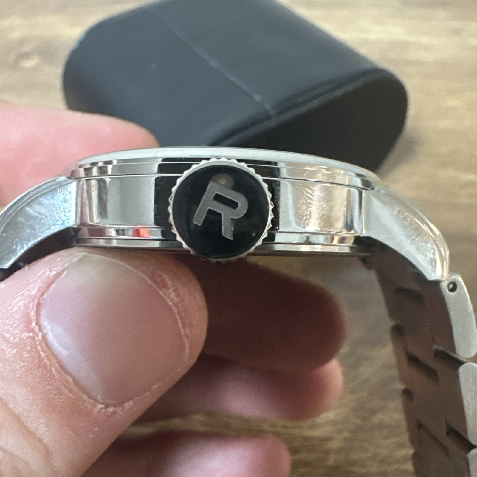 Recta Cavalier 3 Hands Date Maroon RT-3002 Japan Movement Water Resistant 50M