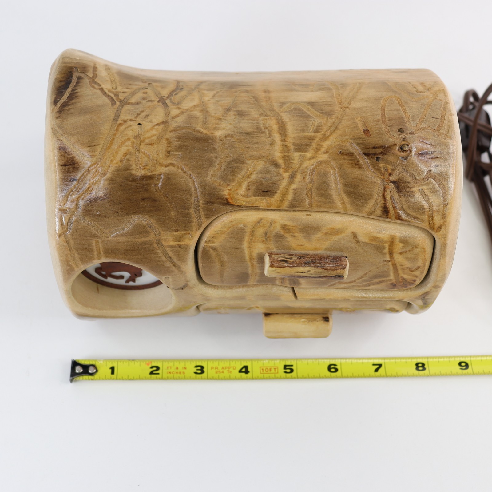 Aspen Wood Wooden Trinket Jewelry Box Nature Turns Rustic Cabin Night Light
