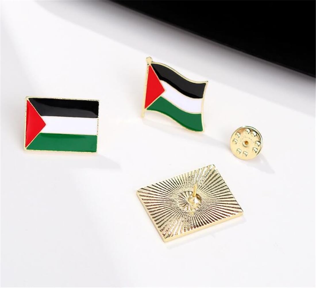 7 Pieces Palestine Flag Lapel Pin Set Palestinian Flag Pins Support Palestine Ba