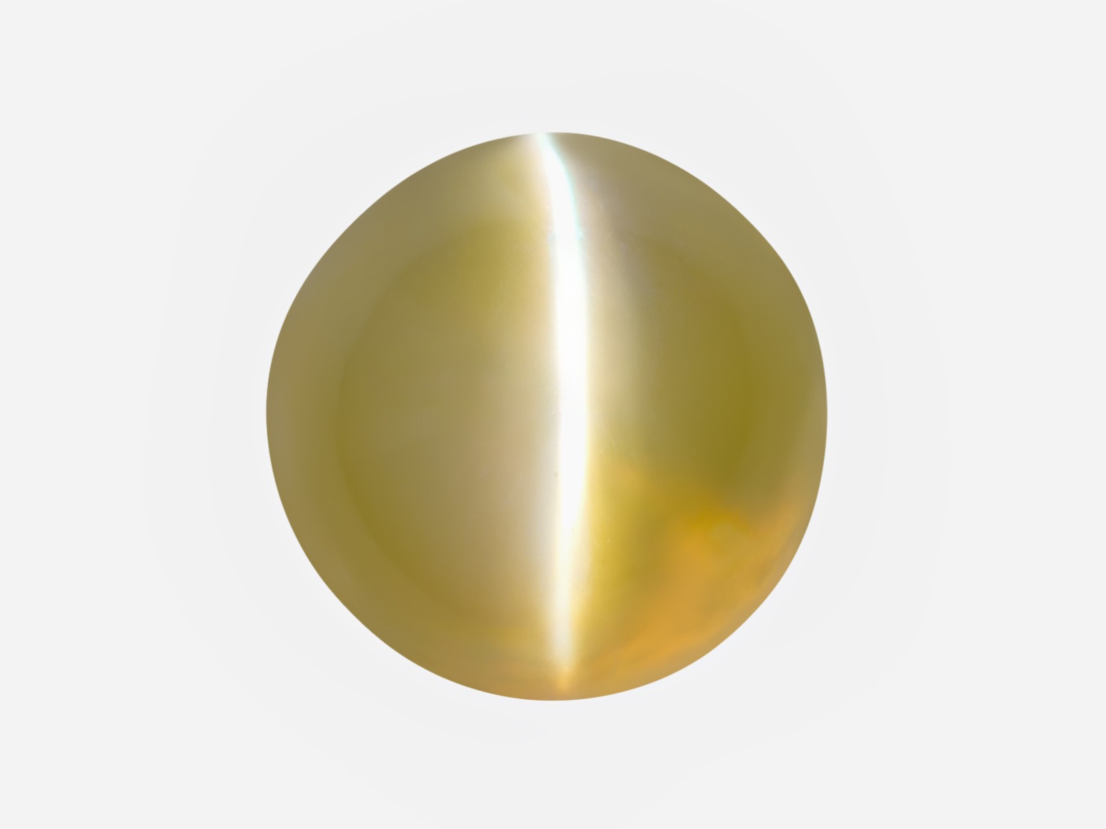 IGI Certified CEYLON Chrysoberyl Cat’s Eye 2.08 Ct. Natural Untreated 6 MM ROUND