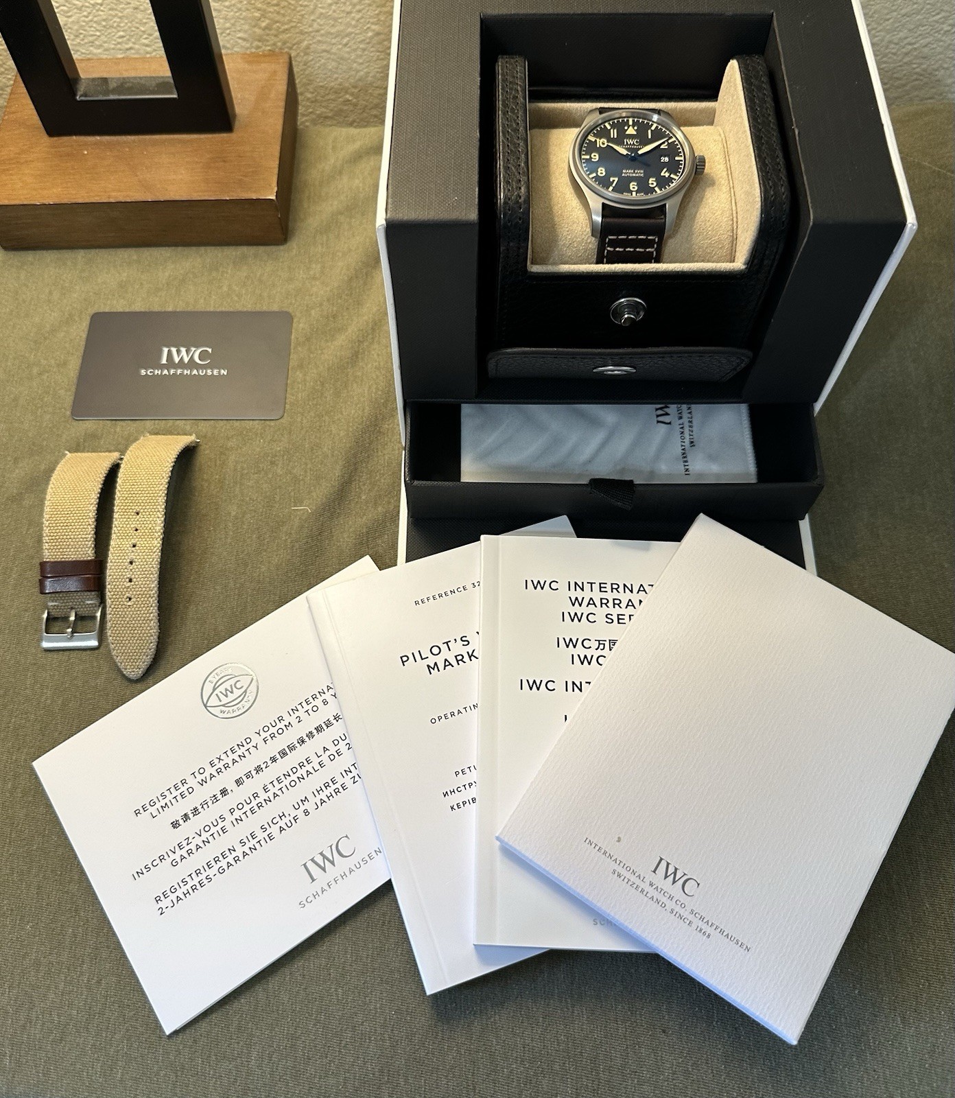 IWC Mark XVIII Heritage, Full Set + Extra Strap & Active Warranty