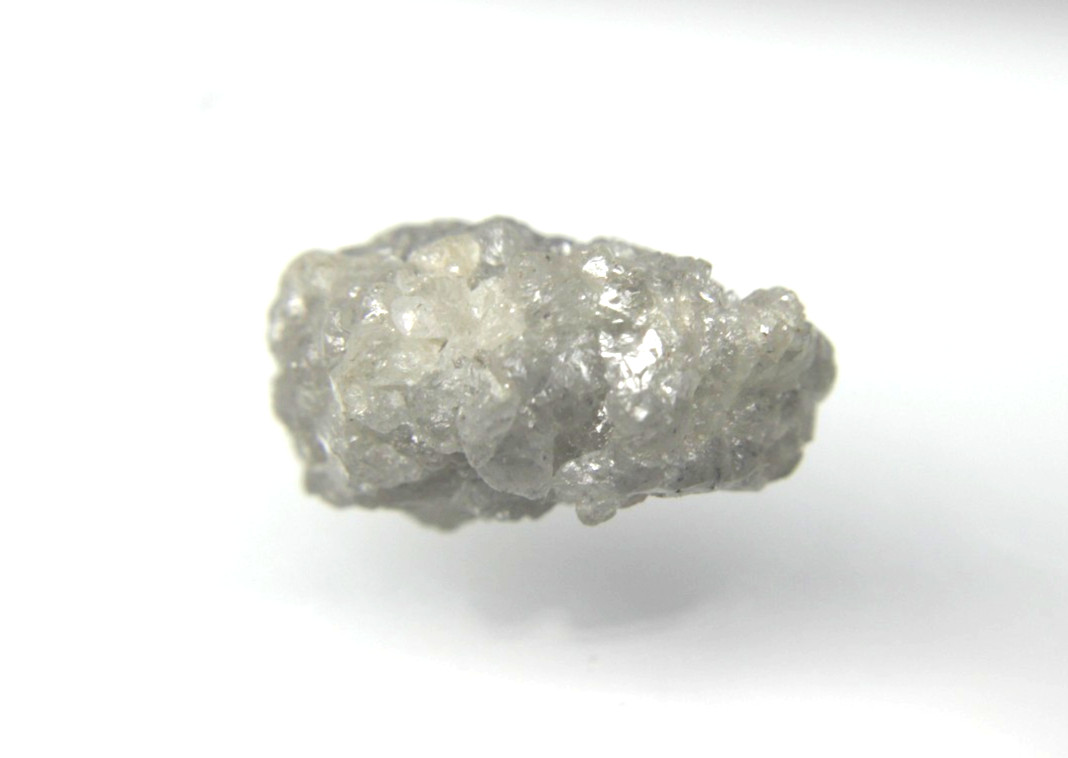 22.03CTS BIG RAW UNCUT GRAY WHITE ROUGH DIAMOND 20.50×12.50×11.05 MM