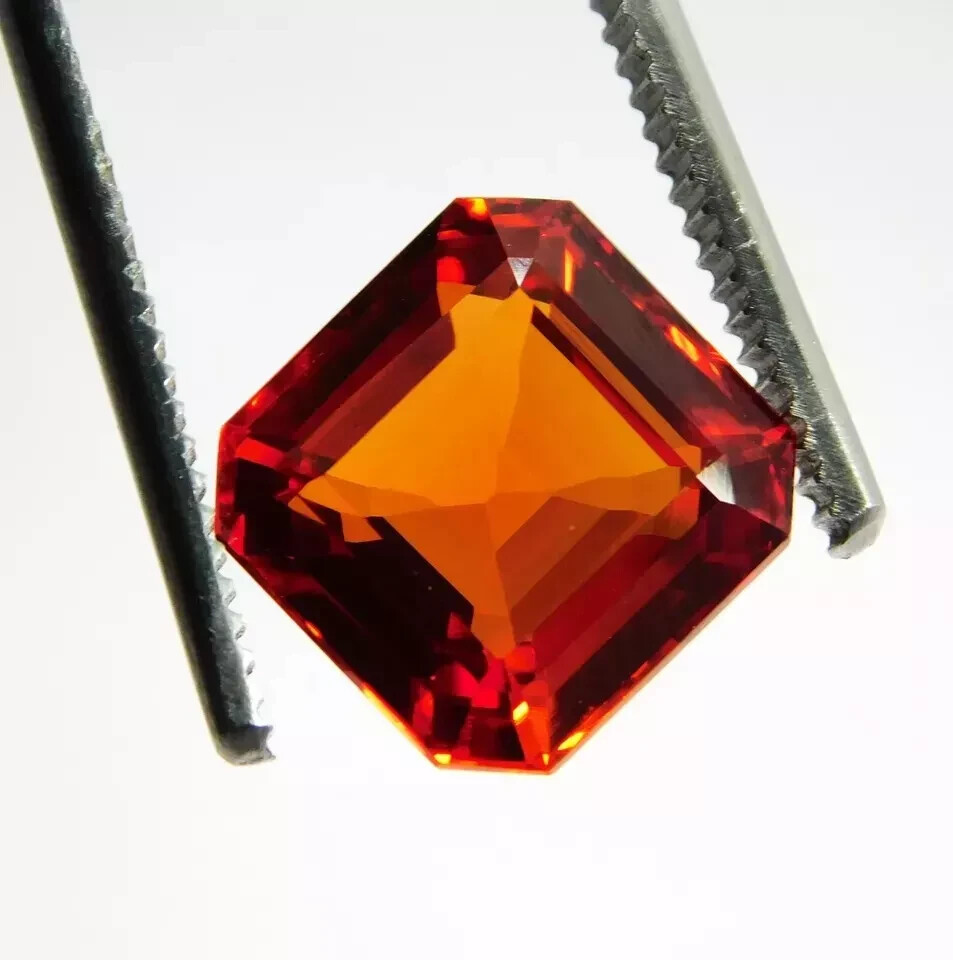 Fabulous Orange Painite 10.5 Ct Radiant Cut EGL Certified Natural Loose Gemstone