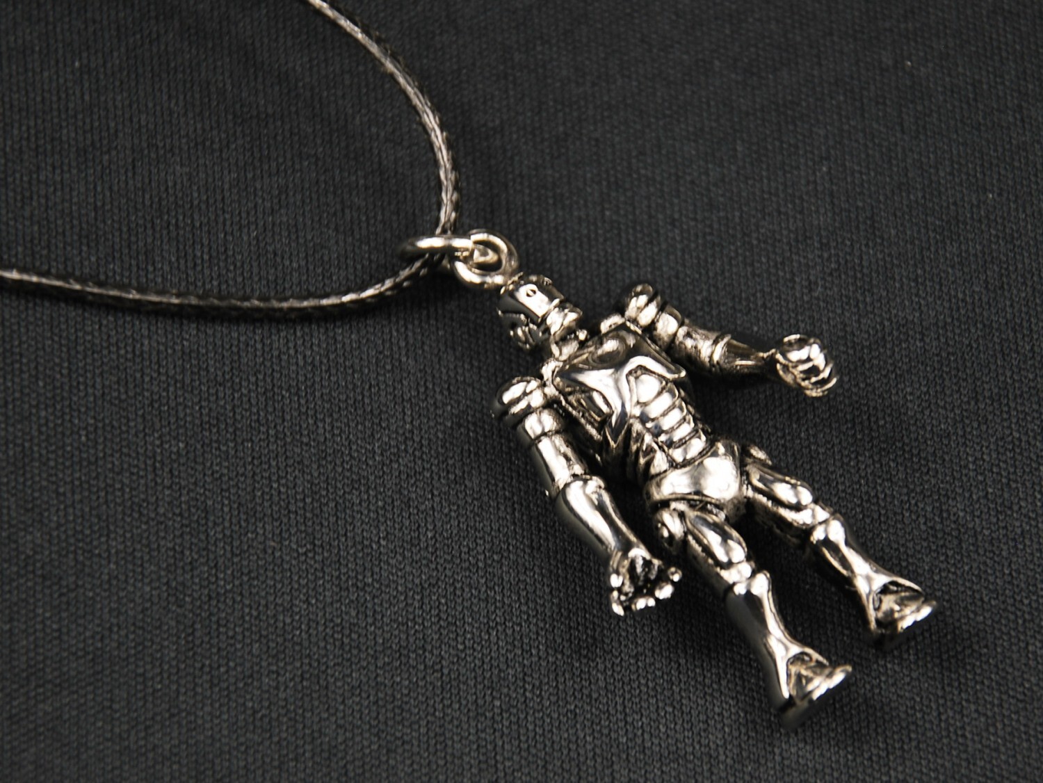 Exoskeleton Robot Miniblings Necklace Machine Textile Band Cyber Android