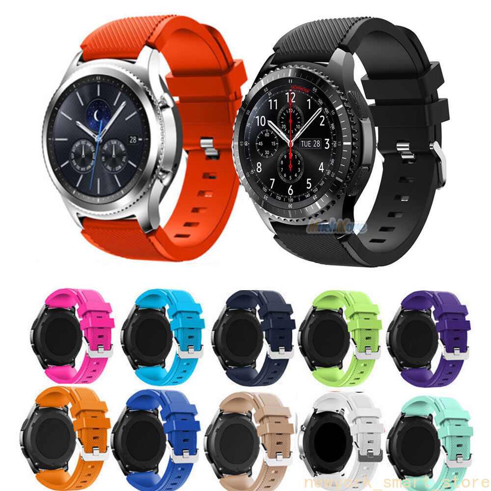 Silicone Bracelet Strap Watch Band For Samsung Gear S3 Frontier/Classic 46 22mm