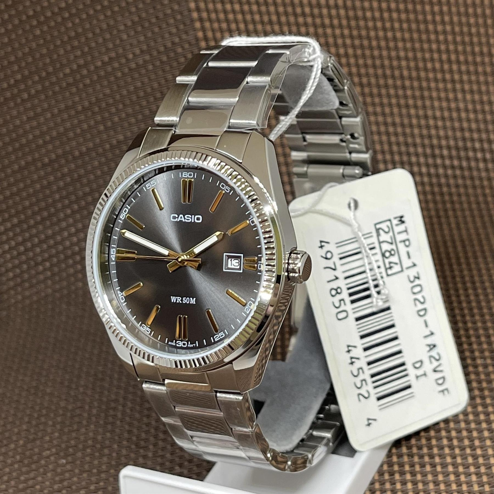 Casio MTP-1302D-1A2 Enticer Series Analog Stainless Steel Black Dial Men’s Watch