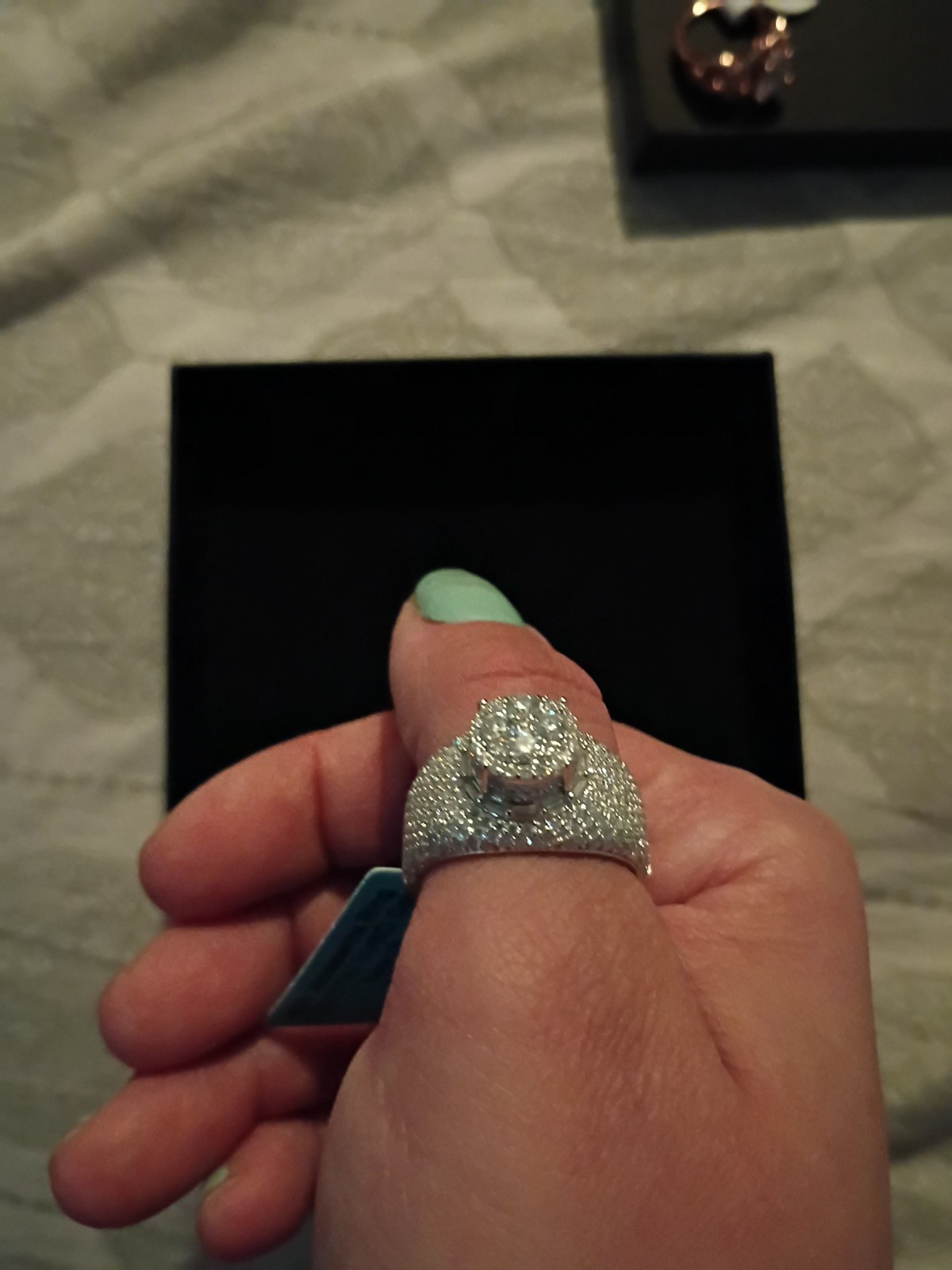 925 Iced Out Ring Size 10 3.29 Ctw Vvsd Moissanite