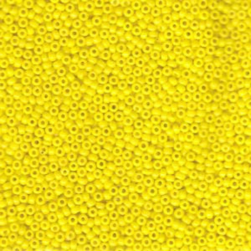 Miyuki Seed Beads 11/0 Opaque Yellow 11-404 Glass 23g Tube Size 11