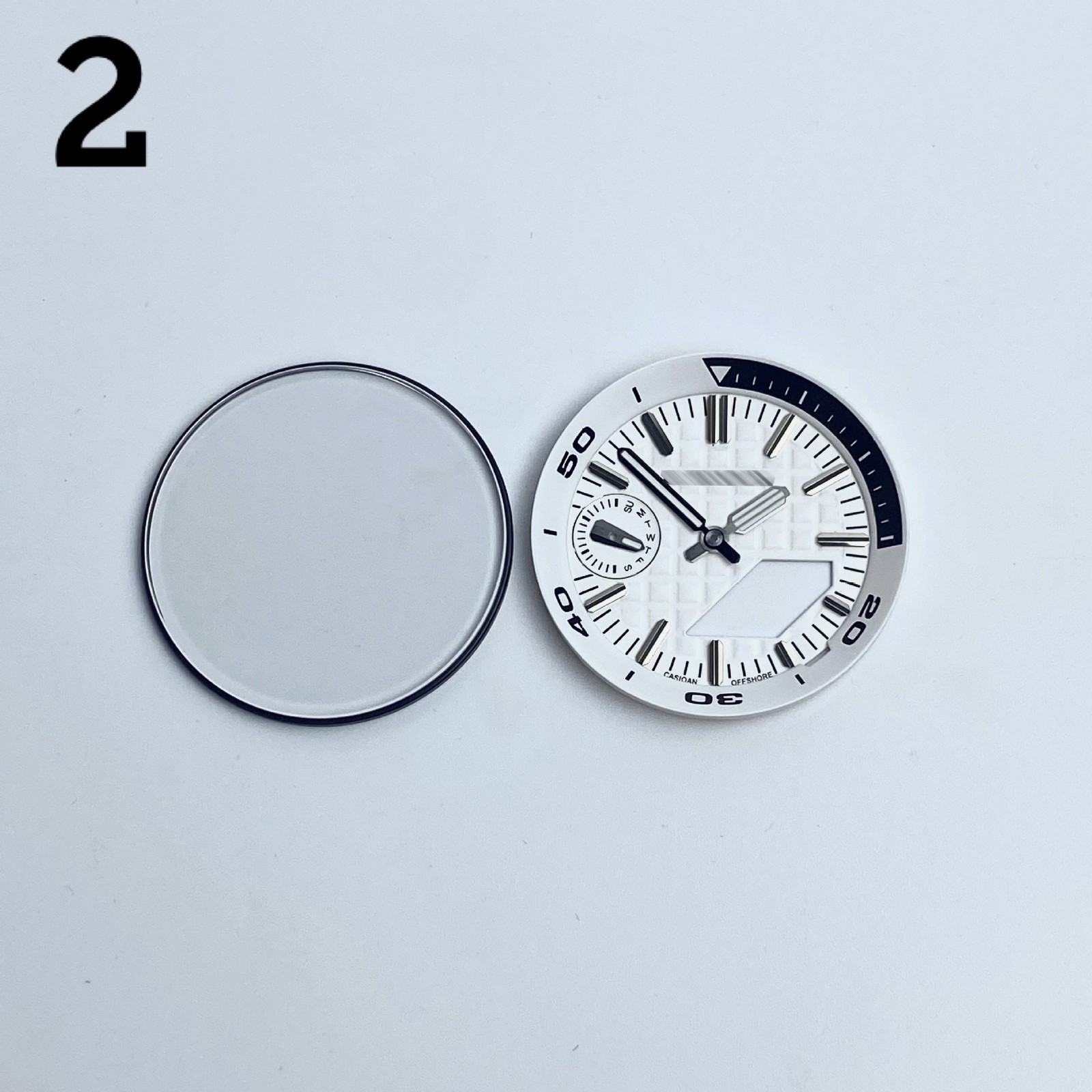 4-in-1 Modification kit For Casioak GA2100/GA2110 Dial Ring Sapphire Glass
