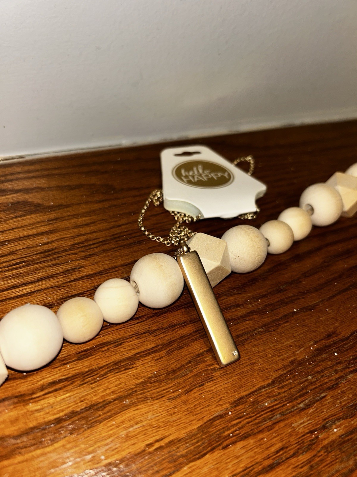 JK By Thirty One Hello Happy Love Necklace w/Rectangle Charm NEW 24″