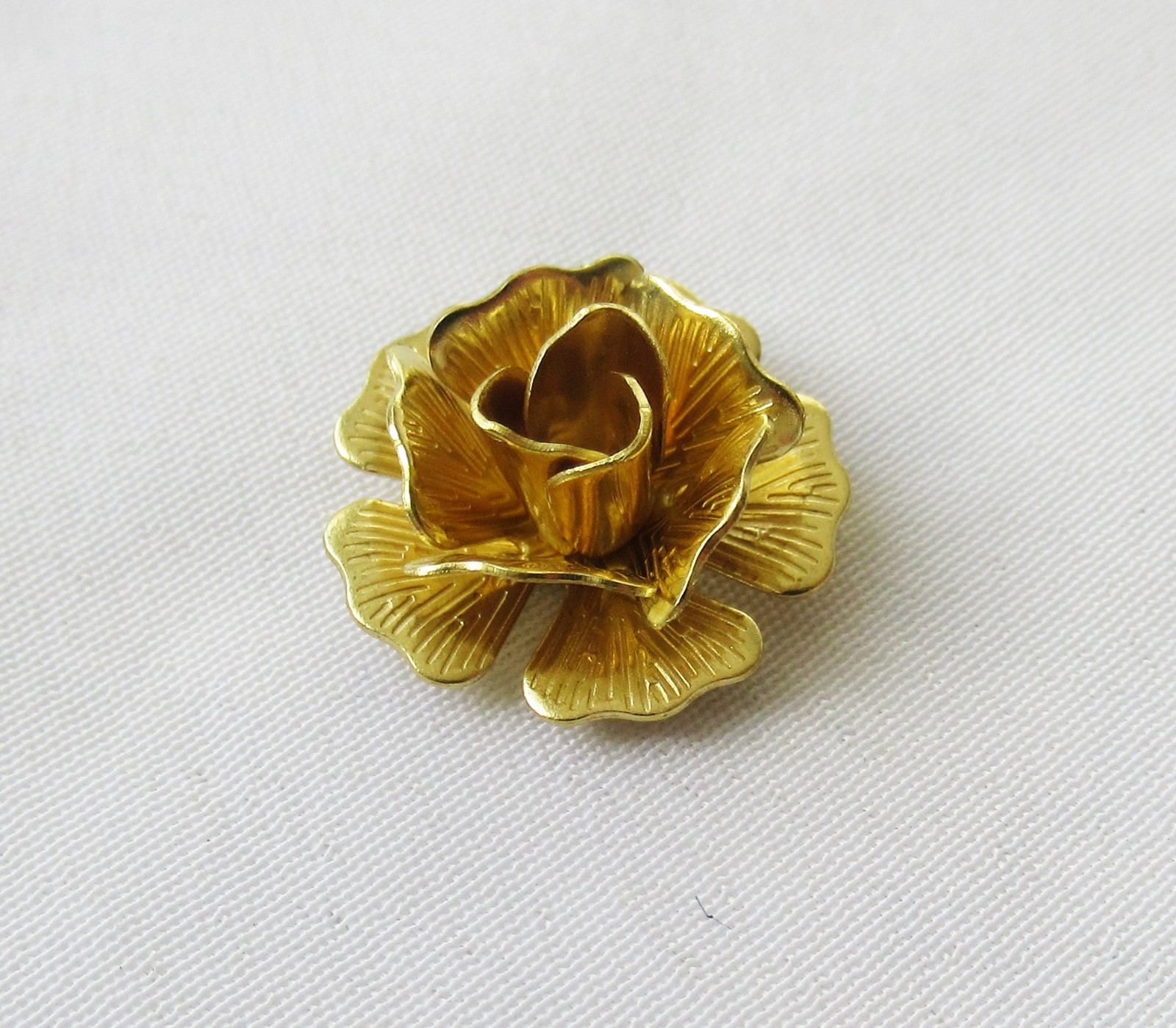50pcs Peony Rose 15mm Textured Petal Assembled Brass Floral DIY Craft Findings