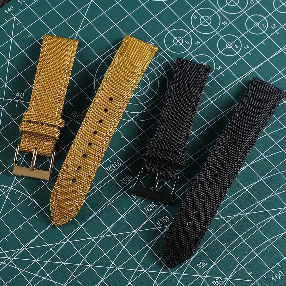 18mm 19mm 20mm 21mm 22mm 24mm Waterproof Sailcloth Watch Strap Two-Sided Nylon