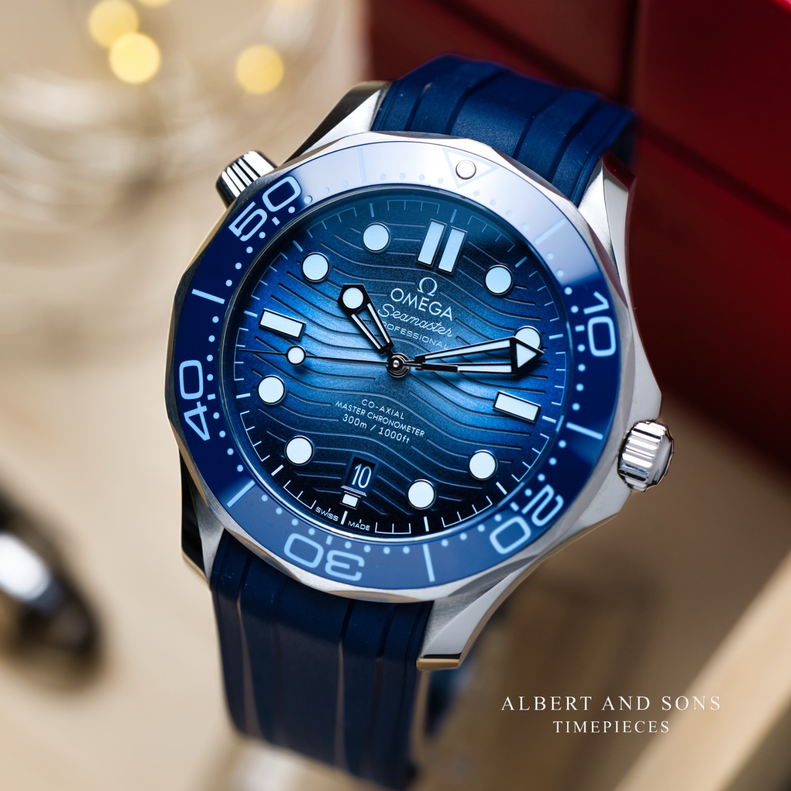 OMEGA Seamaster Diver 300M Summer Blue Excellent Complete with Box & Paper