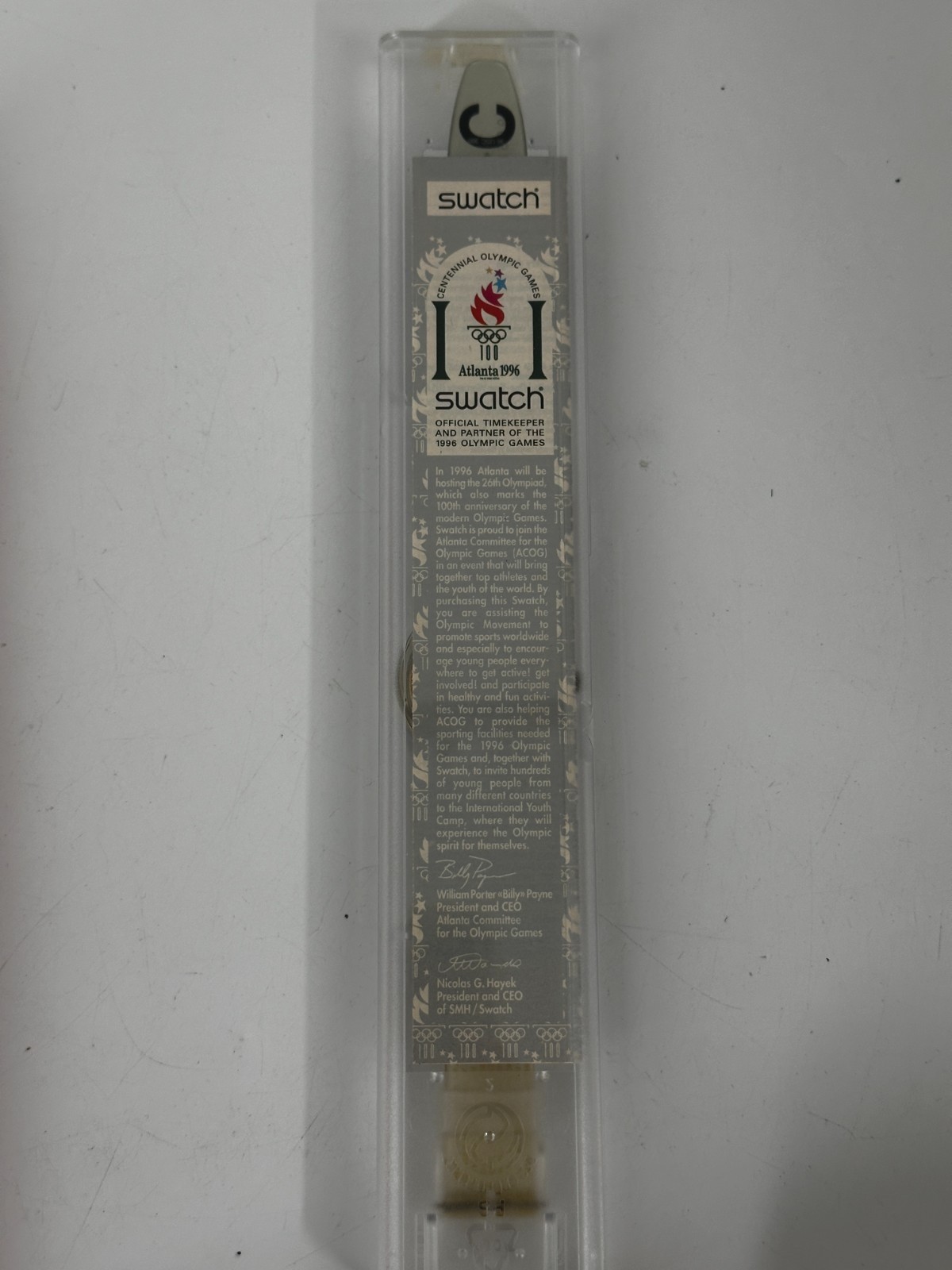 Swatch Watch HONG KONG GZ150H New Olympic Team 1996
