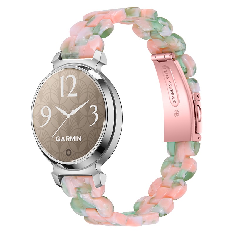 For Garmin Lily 2 Fashion Resin Stainless Steel Watch Strap Band Replacement