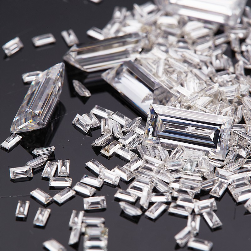 Baguette Cut Loose Moissanite Stone D Colors VVS1 Brilliant Gemstone All Sizes