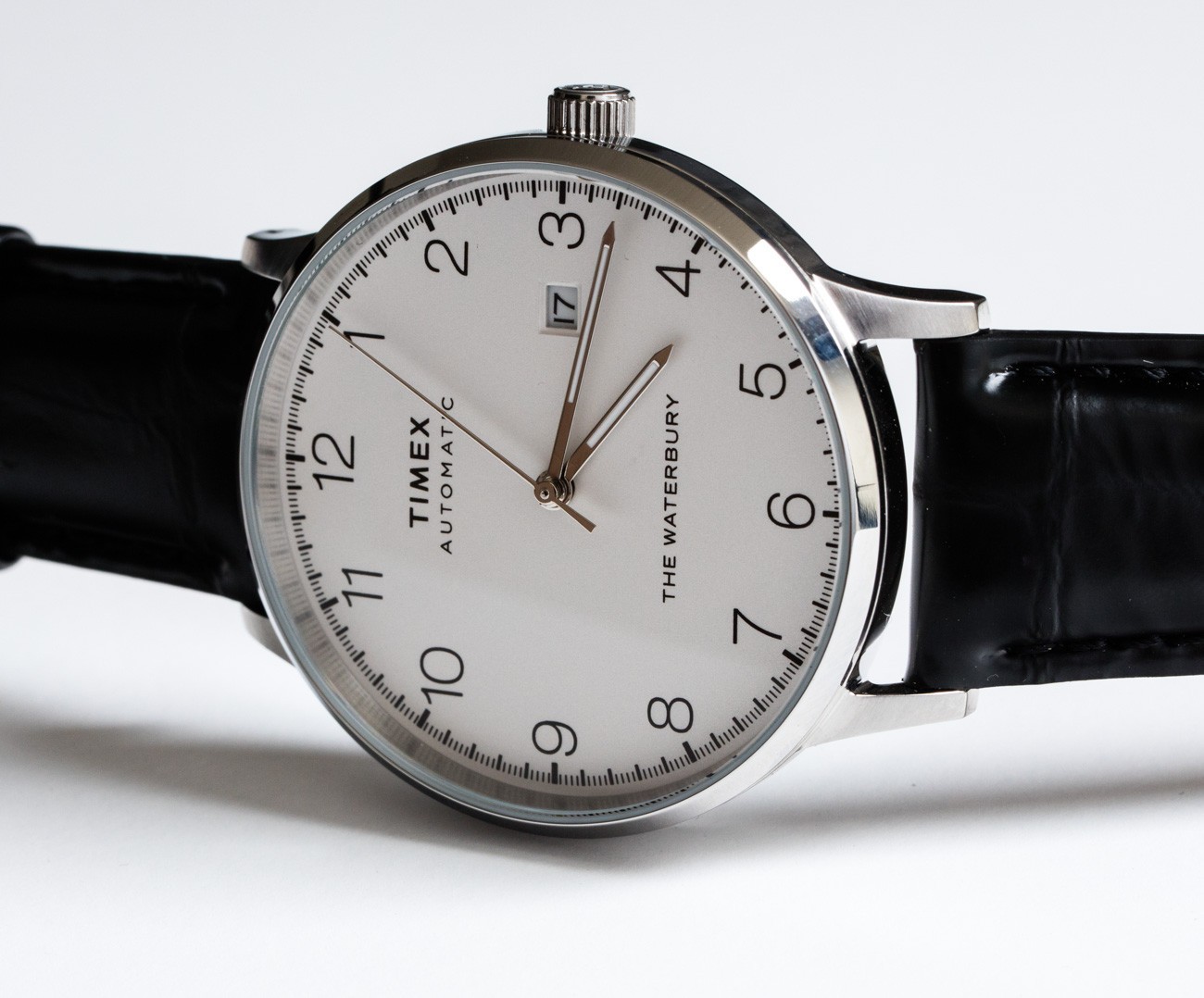 Timex Waterbury Classic Automatic Men’s Watch in Retro Minimalist White