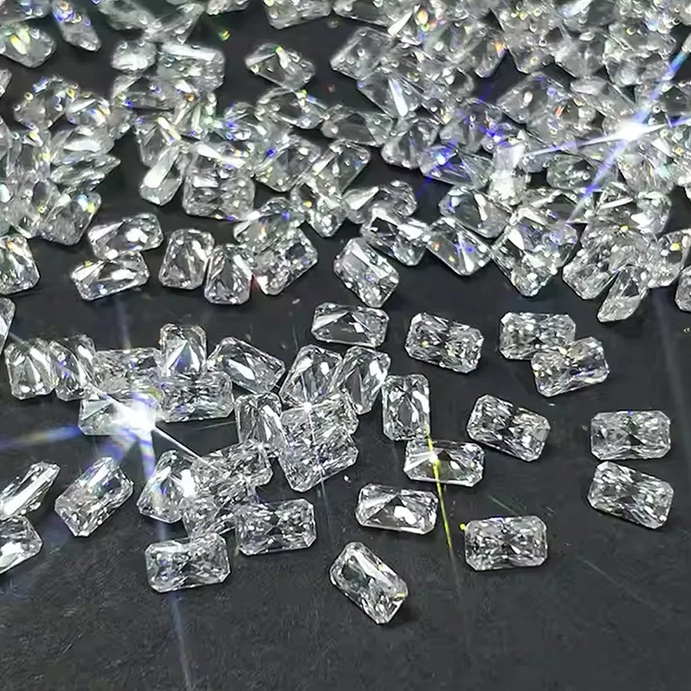 [CVD/HPHT Radiant Emerald] Wholesale 0.08-1ct Loose Lab Diamond Melee DEF VVS-VS