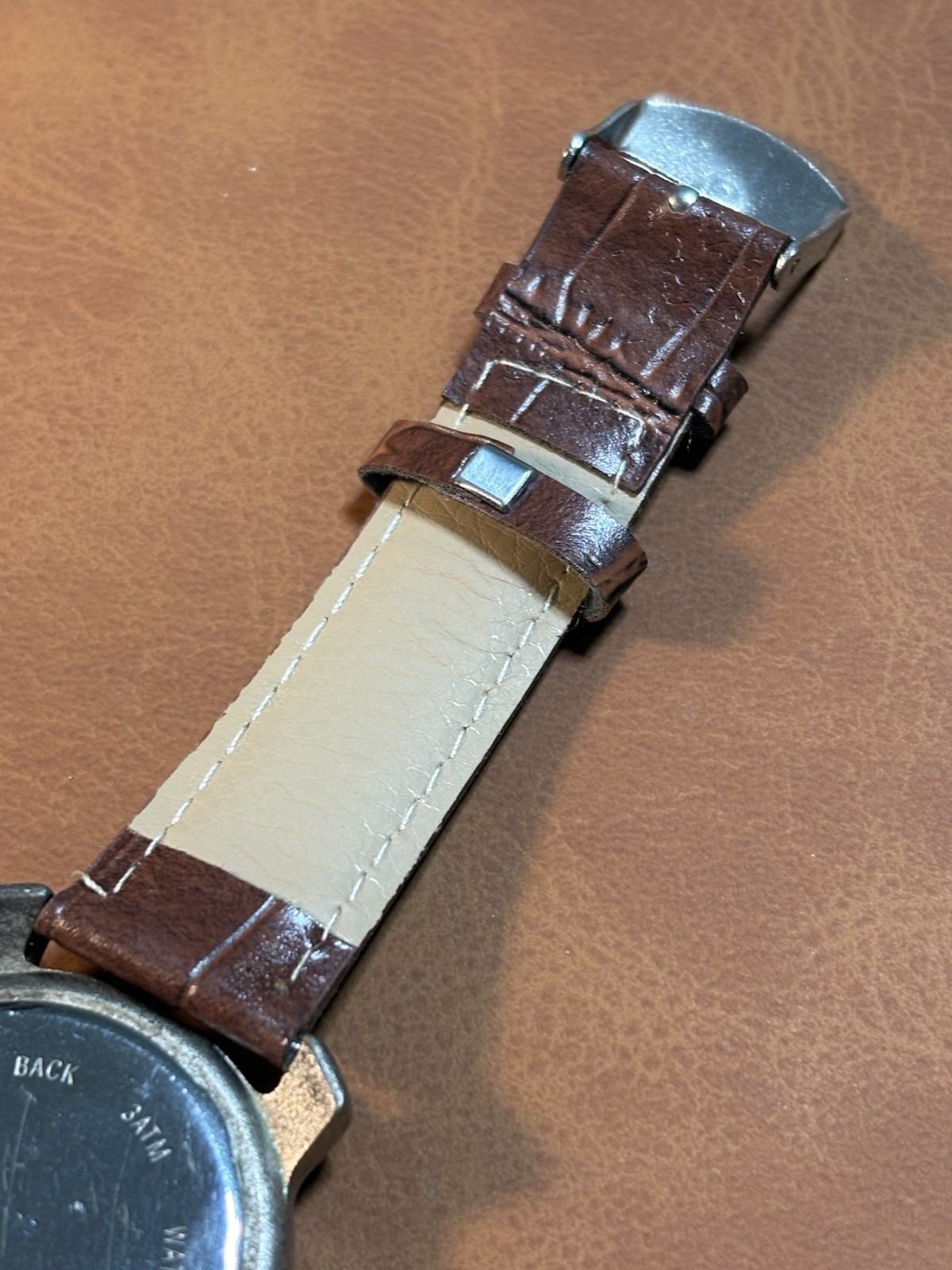 Vintage Mercedes Benz Men Field Watch Beige Dial,37mm,Rotating Beze,Date