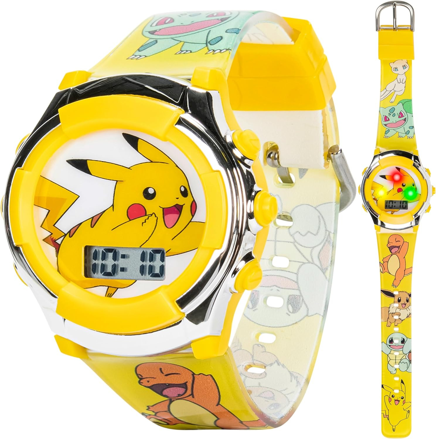 Kids Pokemon Digital LCD Quartz Watch for Boys, Girls, and Adults All Ages