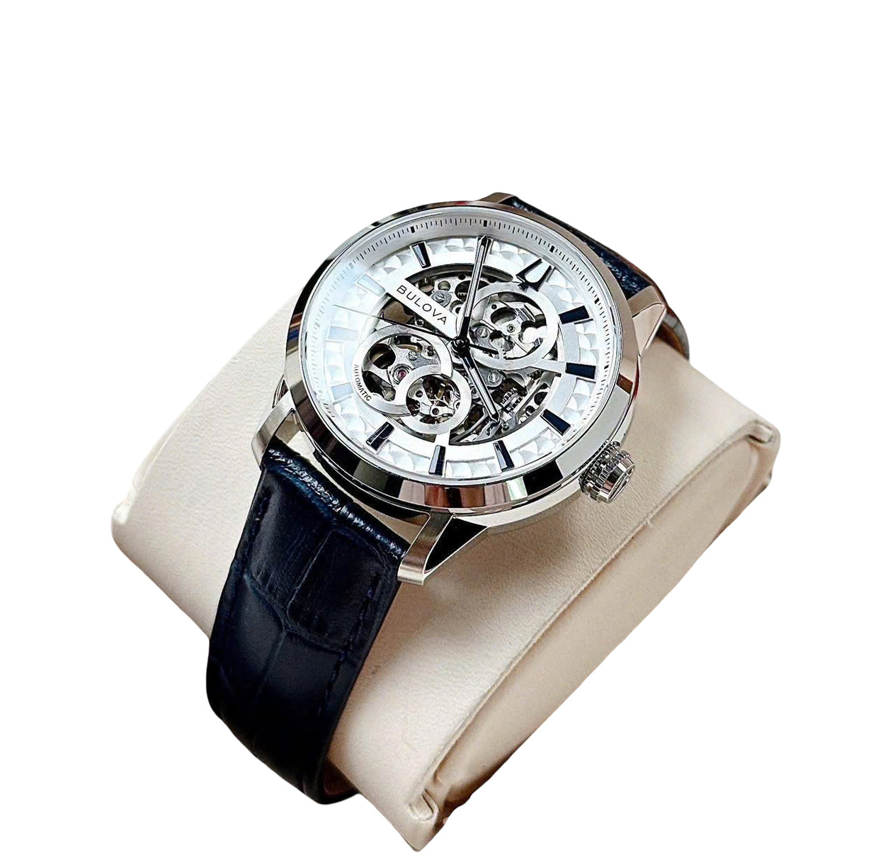 Bulova Sutton Silver Dial Automatic 96A330 Stainless Steel Men’s Watch