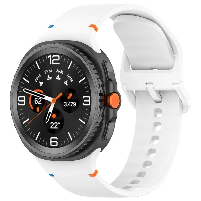 Silicone Watch Band For Samsung Galaxy Watch 8 40mm 44mm Classic 46mm Strap