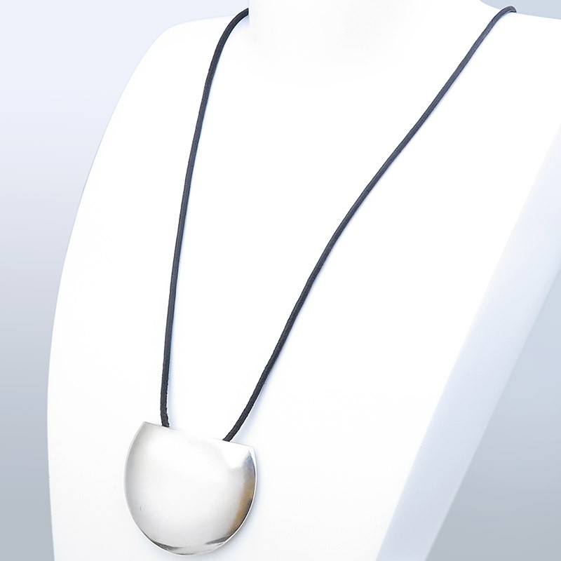 Georg Jensen Pendant with Leather Strap Kim Dupond Sterling Silver Denmark