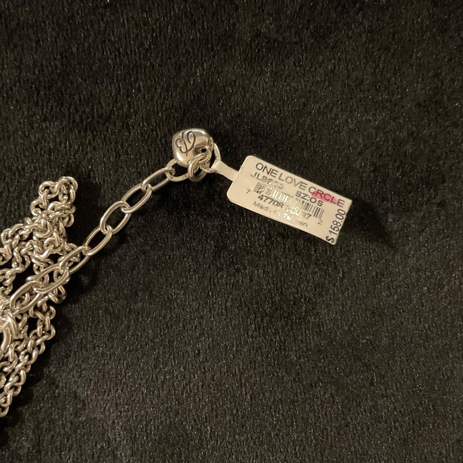 SO GORGEOUS NWT BRIGHTON ONE LOVE CIRCLE CRYSTAL CONVERTIBLE NECKLACE MSRP: $158