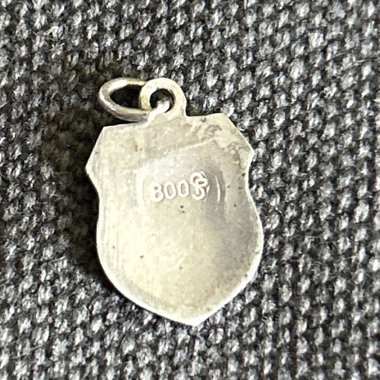 Grd. St. Bernard Switzerland Vintage 800 Silver & Enamel Bracelet Charm Alps