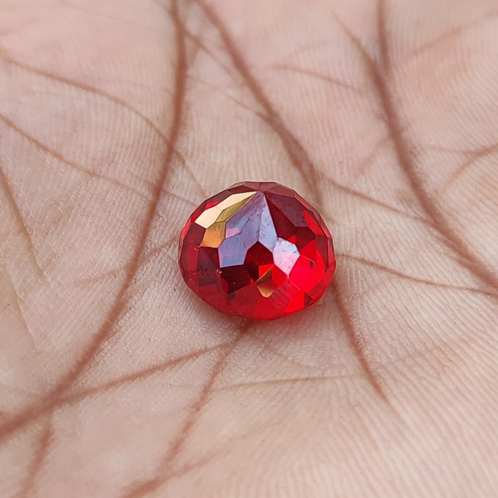 26.75 Ct Natural Precious Royal Red Topaz Loose Certified Gemstone Round Shape