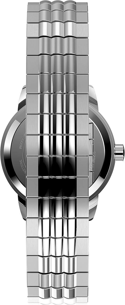 Timex Women’s Easy Reader 25mm Perfect Fit Watch – Silver-Tone Case Black Dial