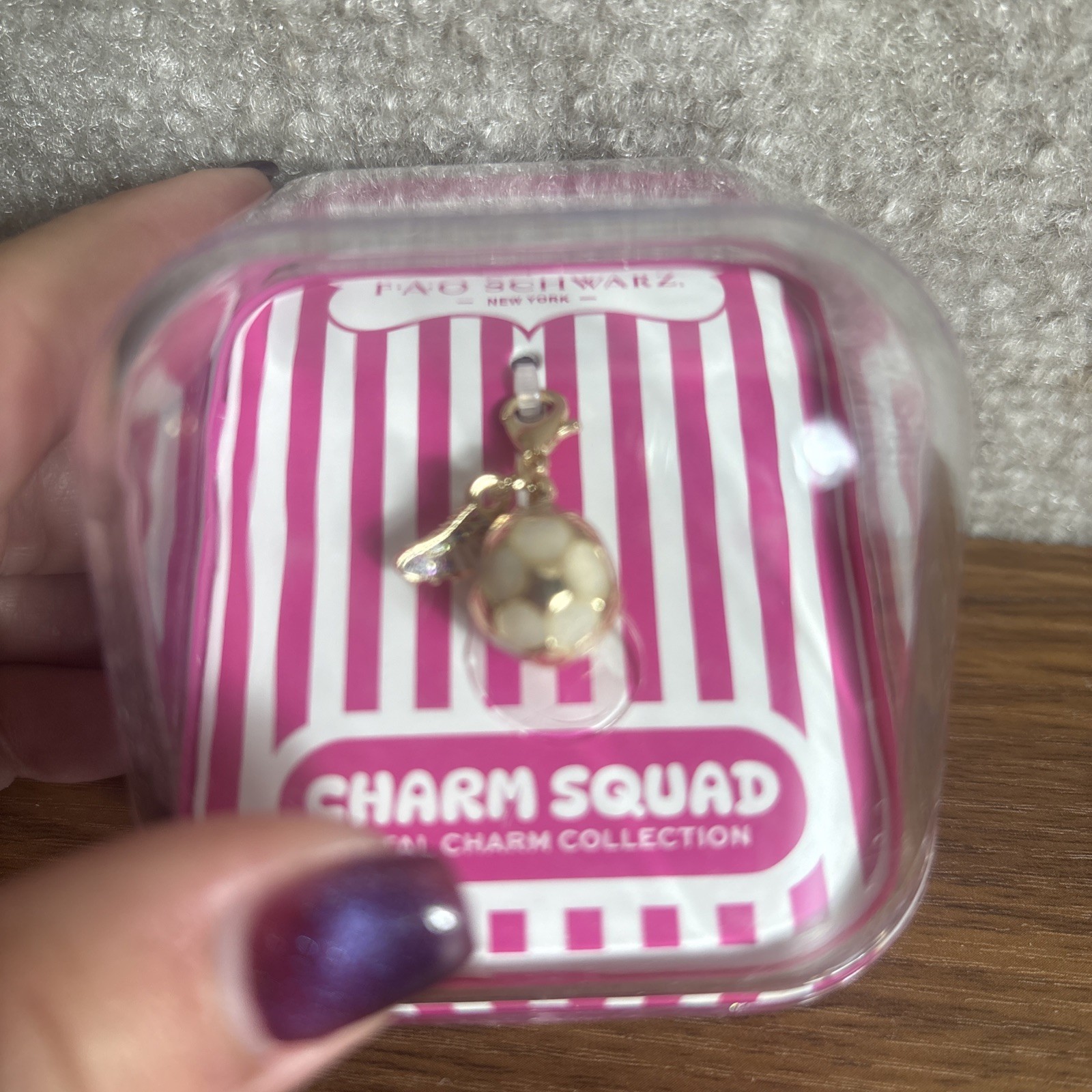 FAO Schwarz Charm Squad Metal Charm Collection Claw Clasp French Fries | NIB