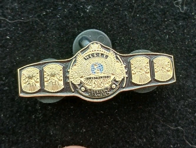 1989 World Heavyweight Belt Wrestlemania WWE WWF Custom ENAMEL PIN 90s Champion