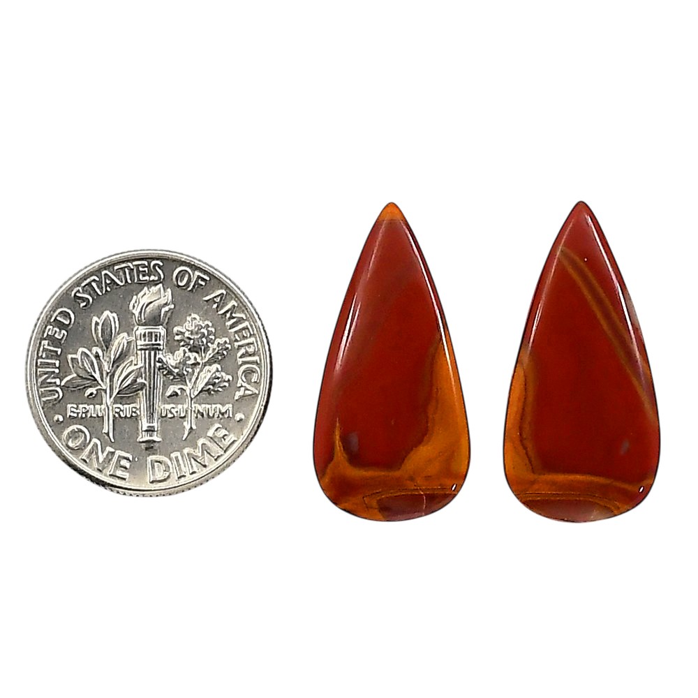 Natural Noreena Jasper 11.5x23x4.3 mm Pear Shape Polished Gemstone LS131-06689