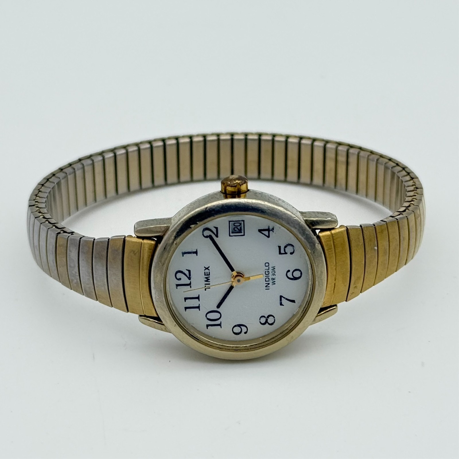 Women’s TIMEX Gold Tone Classic Easy Reader Watch, 25mm, Steel Flex Band T2H341