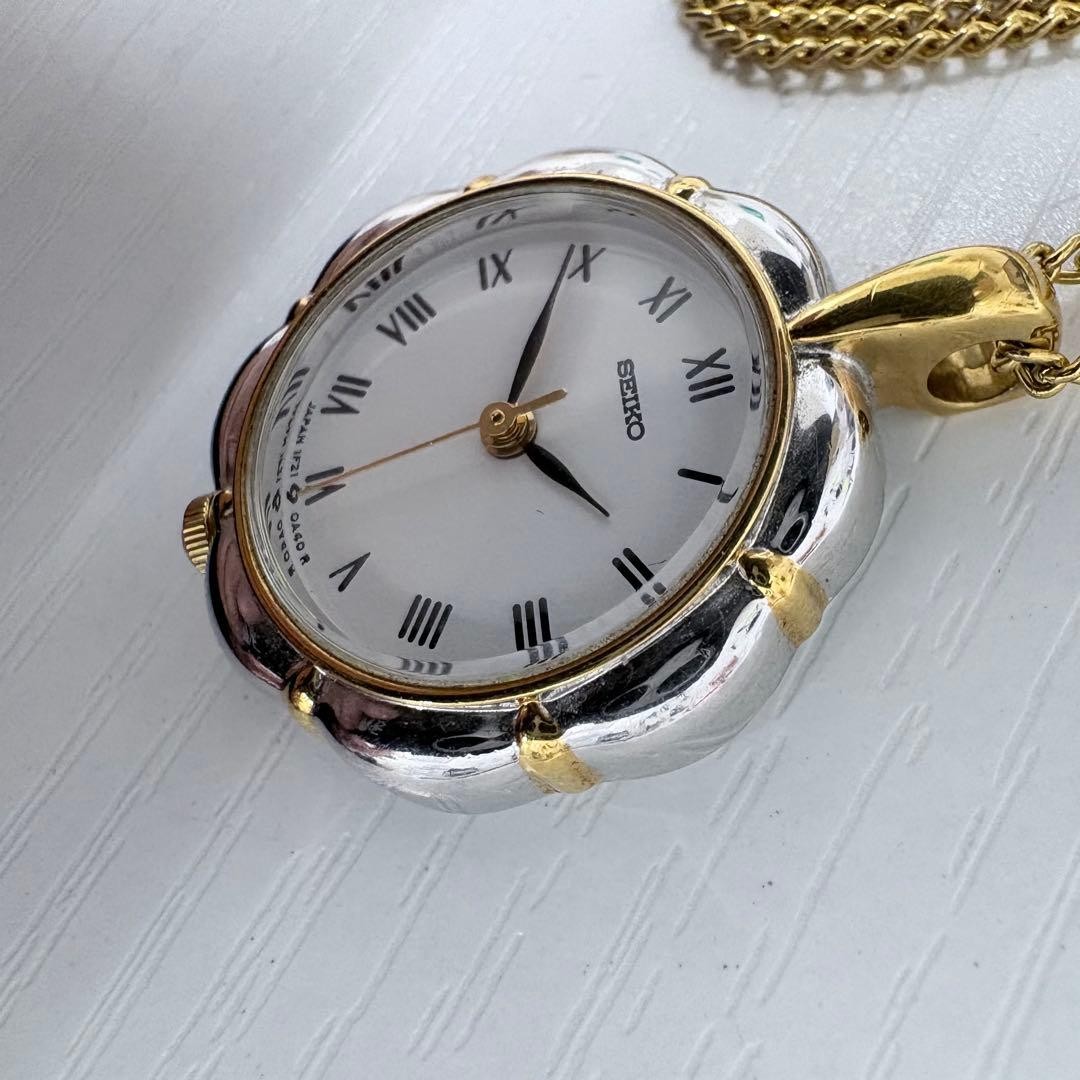 [Excellent Condition] SEIKO Necklace Watch/Pocket Watch 61cm