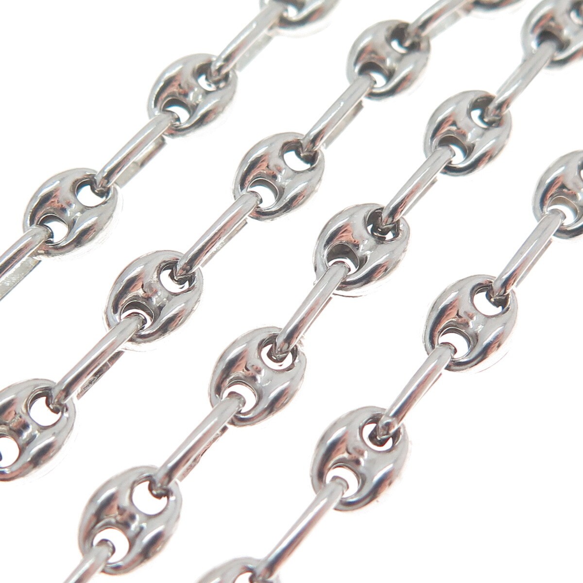 925 Sterling Silver Anchor Mariner Chain Necklace 18″