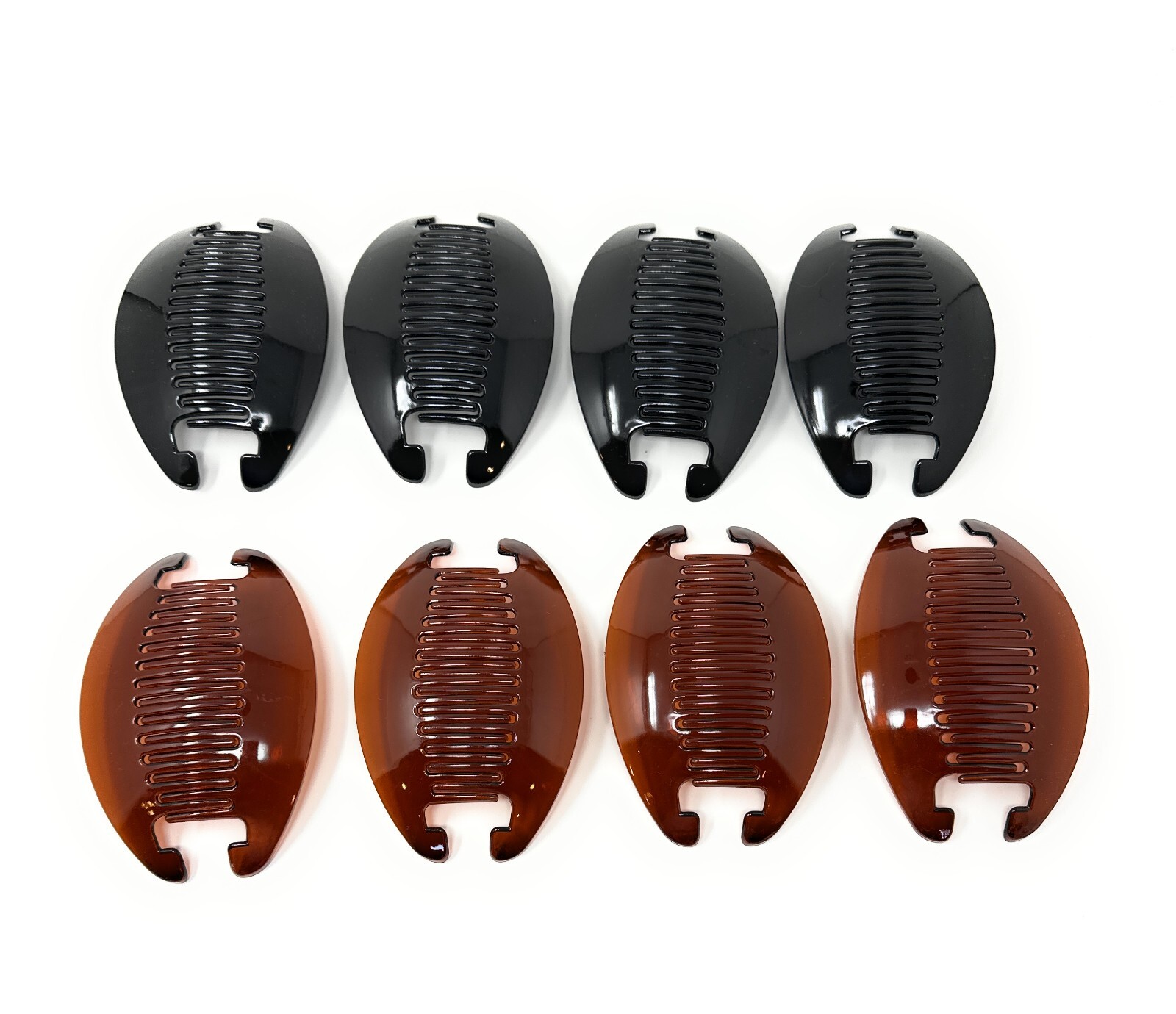 8 set Jumbo Banana Comb Clip Thick Hair Riser Claw Interlocking Jaw Extra.