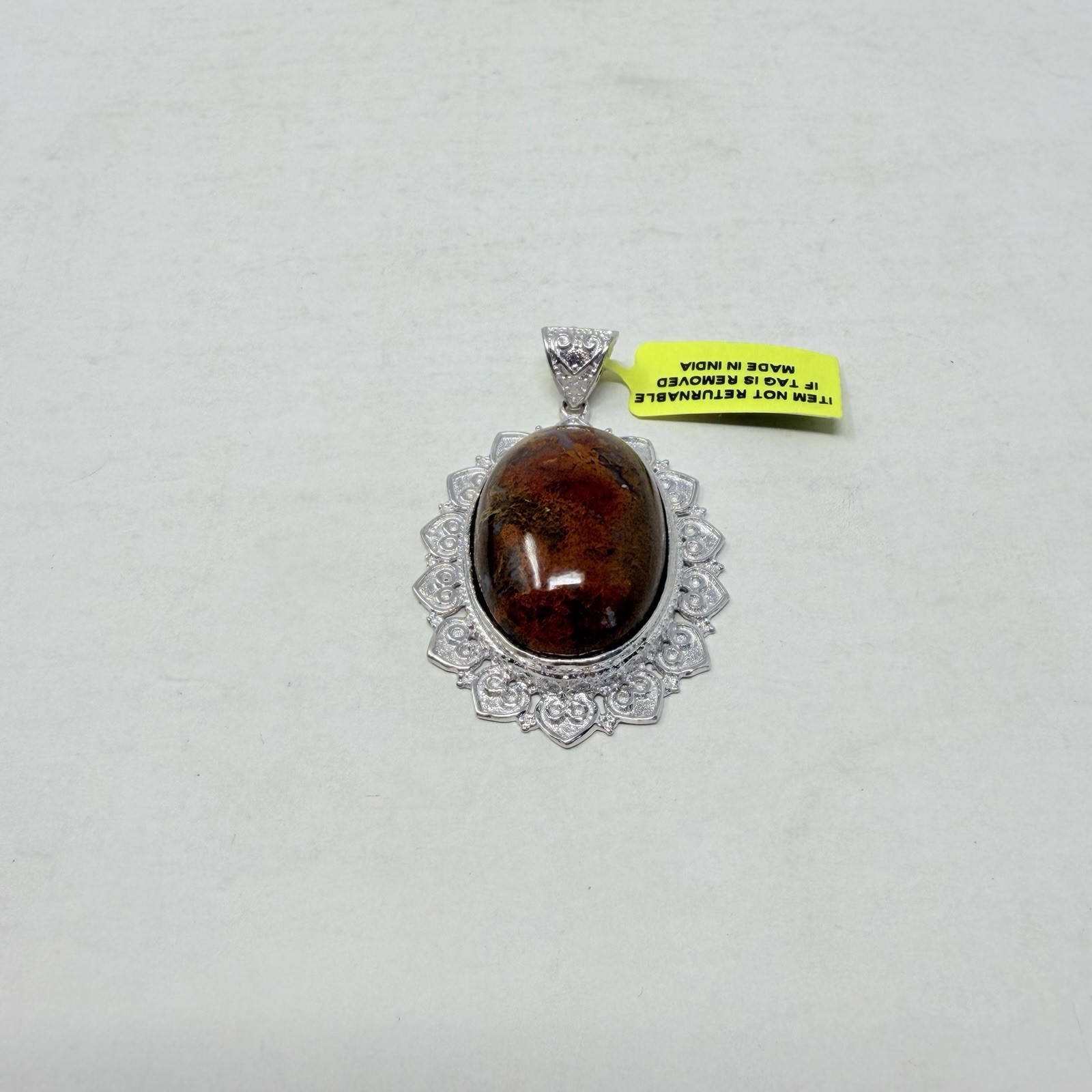 Shop LC KARIS Aqua Nueva Moss Platinum Bond Brass Pendant without Chain 5099