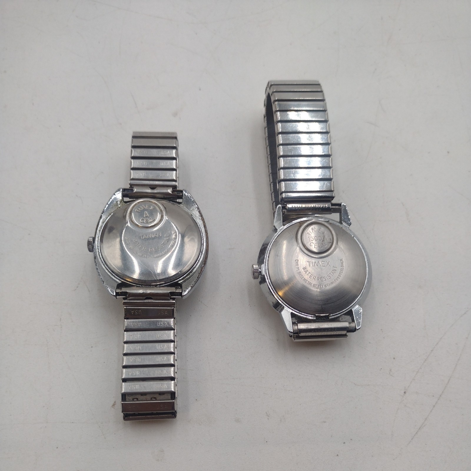 Vintage Timex Electric Watch & 1 Dynabeat Watch Both Untested Used Circa 70s