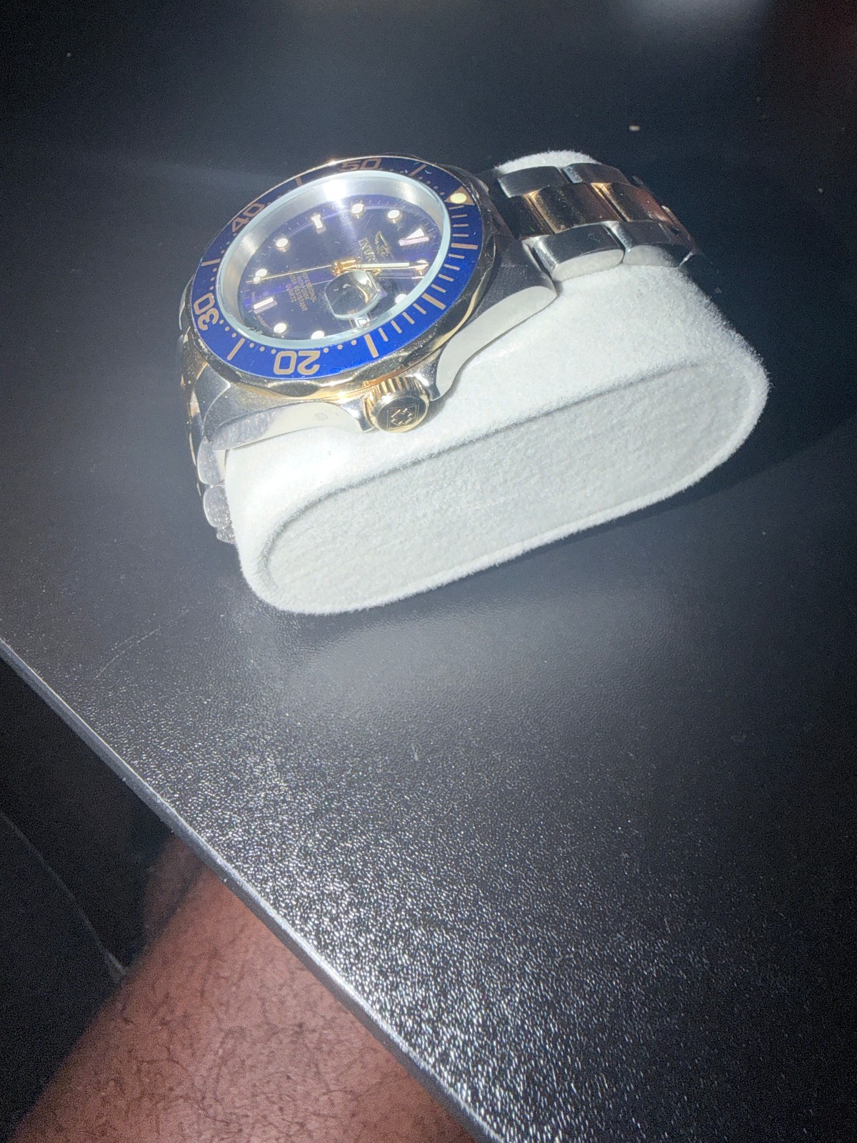 Invicta Pro Diver 9310A Blue Dial Two Tone Stainless Steel Wrist Watch for Men